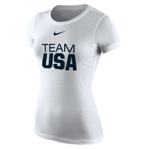 Womens Team USA Nike Core Team T-Shirt White