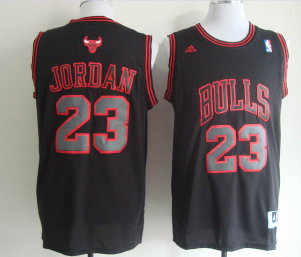 nba chicago bulls #23 Michael jordan Black Swingman Jersey